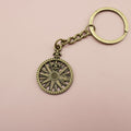Zinc Alloy Compass Clock Keychain Travel Key Ring view 6