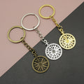 Zinc Alloy Compass Clock Keychain Travel Key Ring view 1