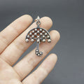 Metal Umbrella Keychain Bag Charm – Antique Copper view 3