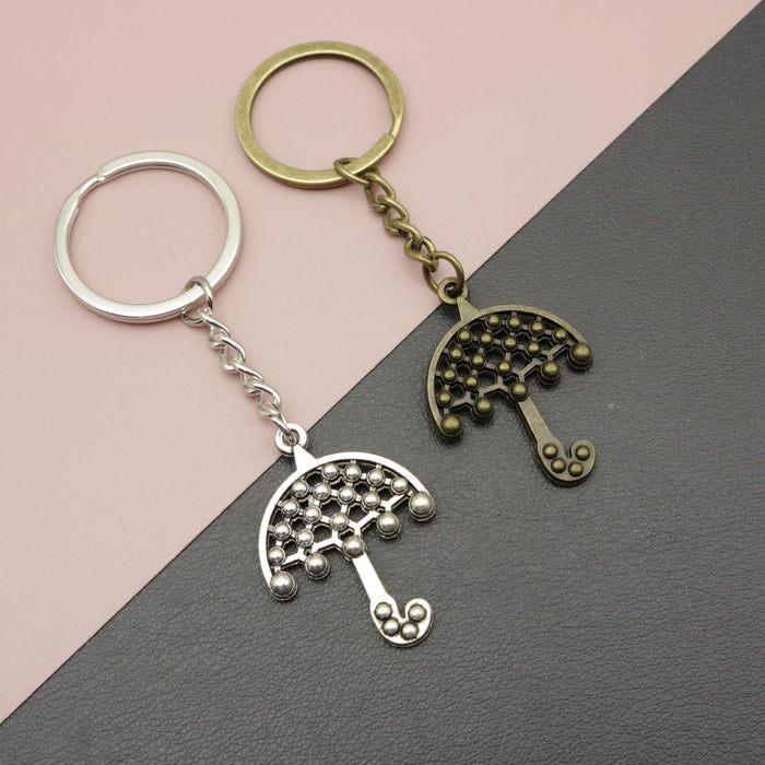 Metal Umbrella Keychain Bag Charm – Antique Copper