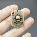 Metal Spade Ace Skull Card Keychain For Bag Charm view 4