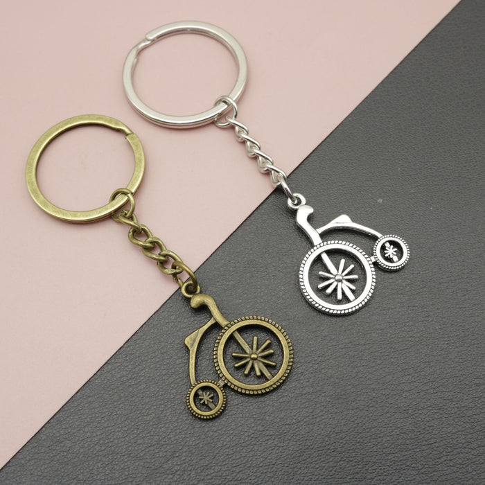 Zinc Alloy Bicycle Keychain For Bag Charm Gift
