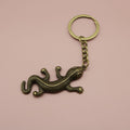 Zinc Alloy Lizard Gecko Keychain Simple Bag Charm Gift view 6
