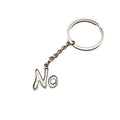 Metal Letter No Keychain Bag Charm Key Ring Gift view 5