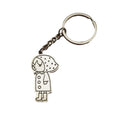 Metal Little Girl Keychain For Bag Charm Gift view 5