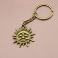 Zinc Alloy Smiling Sun Keychain Bag Charm Gift view 6