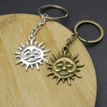 Zinc Alloy Smiling Sun Keychain Bag Charm Gift view 3