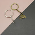 Zinc Alloy Simple Bus Keychain For Bag Charm Gift view 1