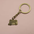 Zinc Alloy Simple Bus Keychain For Bag Charm Gift view 6
