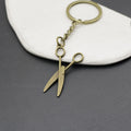 Metal Scissors Keychain Bag Charm – Antique Copper view 4