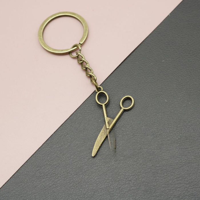 Metal Scissors Keychain Bag Charm – Antique Copper