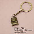 Metal Tape Measure Keychain Bag Charm view 2