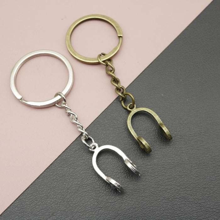 Metal Minimalist Headphones Keychain For Music Gift