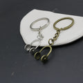 Metal Minimalist Headphones Keychain For Music Gift view 3