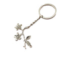 Zinc Alloy Branch Flower Keychain Bag Charm view 5