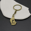 Metal Heart Hand Love You Keychain Gift view 4