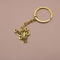 Metal Vintage Flower Pot Dragonfly Keychain Bag Charm Gift view 6