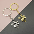 Metal Vintage Flower Pot Dragonfly Keychain Bag Charm Gift view 1
