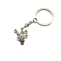 Metal Vintage Flower Pot Dragonfly Keychain Bag Charm Gift view 5