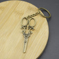 Zinc Alloy Scissors Keychain Tool Shape Key Ring Gift view 3