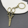 Zinc Alloy Scissors Keychain Tool Shape Key Ring Gift view 4