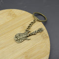 Metal Guitar Keychain Bag Charm view 4