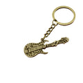 Metal Guitar Keychain Bag Charm view 5