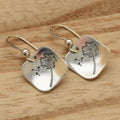Simple Vintage Square Dandelion Drop Earrings For Women Fashion Personalized Ear Jewelry view 4