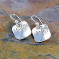 Simple Vintage Square Dandelion Drop Earrings For Women Fashion Personalized Ear Jewelry view 3