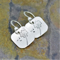 Simple Vintage Square Dandelion Drop Earrings For Women Fashion Personalized Ear Jewelry view 2