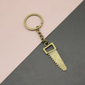 Zinc Alloy Wide Saw Shape Keychain Tool Key Ring Gift view 1