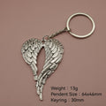 Zinc Alloy Heart Wings Keychain Bag Charm Gift view 2