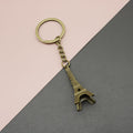 Metal Eiffel Tower Keychain Travel Souvenir Gift view 1