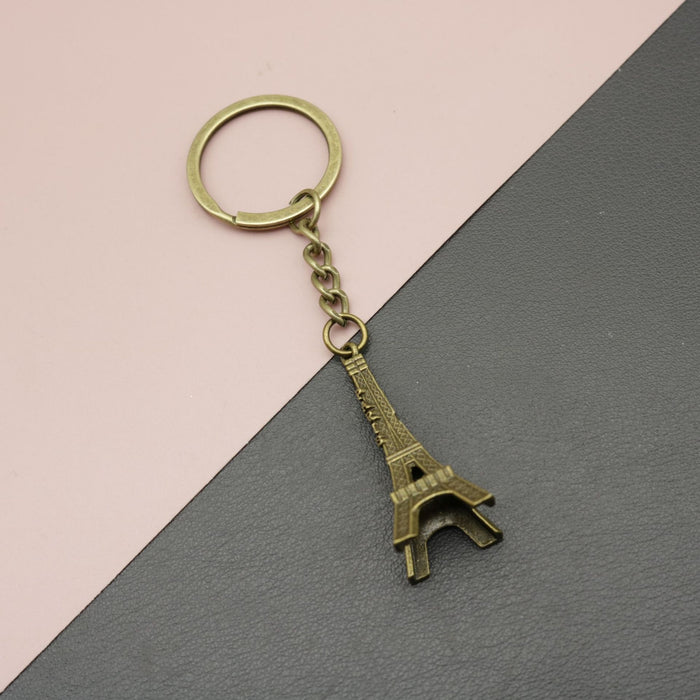 Metal Eiffel Tower Keychain Travel Souvenir Gift