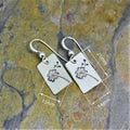 Vintage Rectangular Dandelion Drop Earrings, Simple Face Slimming Ear Hook Jewelry For Women view 5