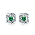 Vintage European Luxury Stud Earrings, Hollow Wrapped Line Design Birthday Gift Jewelry view 2