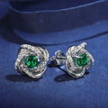 Vintage European Luxury Stud Earrings, Hollow Wrapped Line Design Birthday Gift Jewelry view 3
