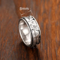 Vintage Mountain Range Index Finger Ring With Flying Swallow Motif, Bold Statement Hand Jewelry view 5