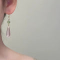 New Chinese Style Teardrop Resin Hook Earrings Sweet Vintage Minimalist Dangle Jewelry view 2
