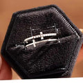 Women's Double Layer Ring, Niche Design Fashion Minimalist Light Luxury Style Finger Ring view 4