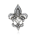 Alloy Pearl Anchor Brooch Pin For Women's Clothing Decoration view 5