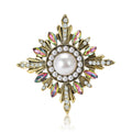 Alloy Rhinestone Baroque Sunflower Brooch For Womens Clothing Decoration view 5