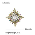 Alloy Rhinestone Baroque Sunflower Brooch For Womens Clothing Decoration view 4