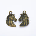Zinc Alloy Horse Head Charm Pendant No.302622 for DIY Necklace Bracelet Jewelry Making view 2