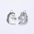 Zinc Alloy Horse Head Charm Pendant No.302622 for DIY Necklace Bracelet Jewelry Making view 3