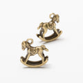 Zinc Alloy Rocking Horse Charm Pendant for DIY Necklace Bracelet Jewelry Making view 2