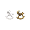 Zinc Alloy Rocking Horse Charm Pendant for DIY Necklace Bracelet Jewelry Making view 4