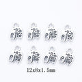 Antique Silver Zinc Alloy Elephant Charm Pendant for DIY Necklace Bracelet Jewelry Making view 1