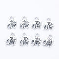 Antique Silver Zinc Alloy Elephant Charm Pendant for DIY Necklace Bracelet Jewelry Making view 2