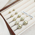 Minimalist Round Button Pearl Studs With 925 Silver Pins Elegant Light Luxury Women's Earrings view 1